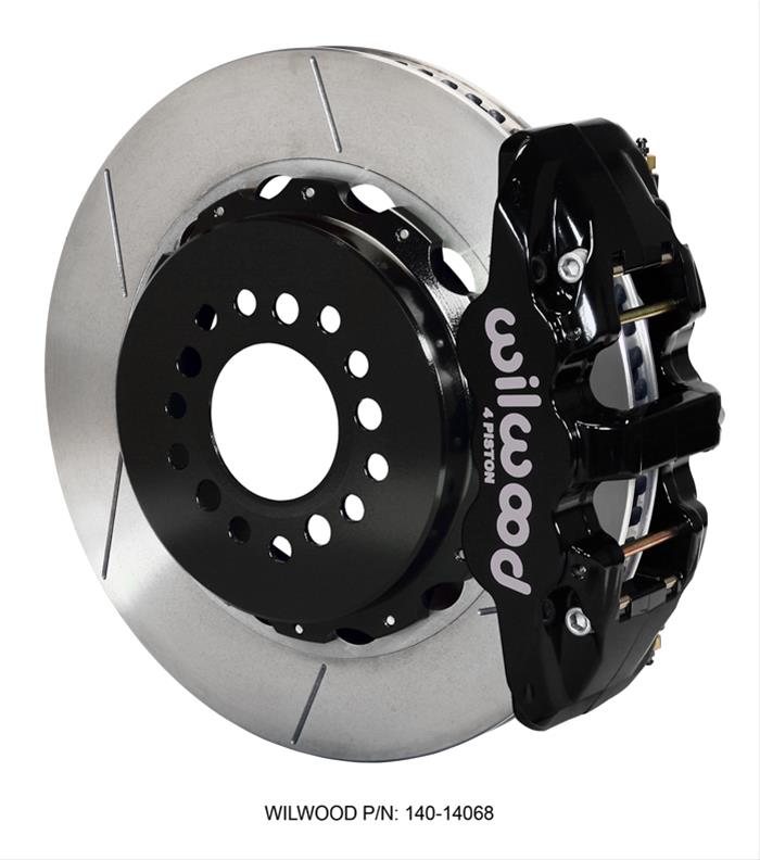 Wilwood AERO6 Black Big Brake Rear Slotted Kit 12-16 Challenger